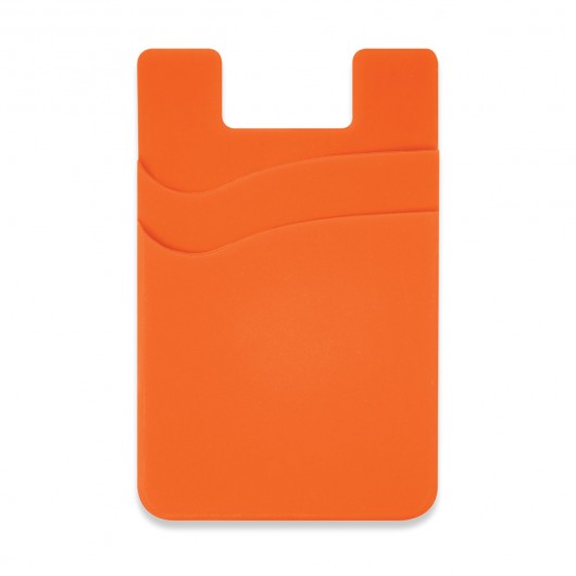 Dual Silicone Phone Wallets Orange